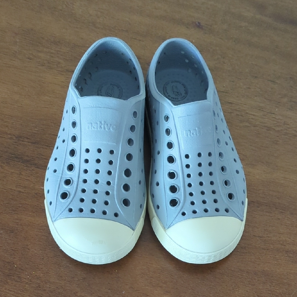 Native Kids Gray Slip-On Shoes